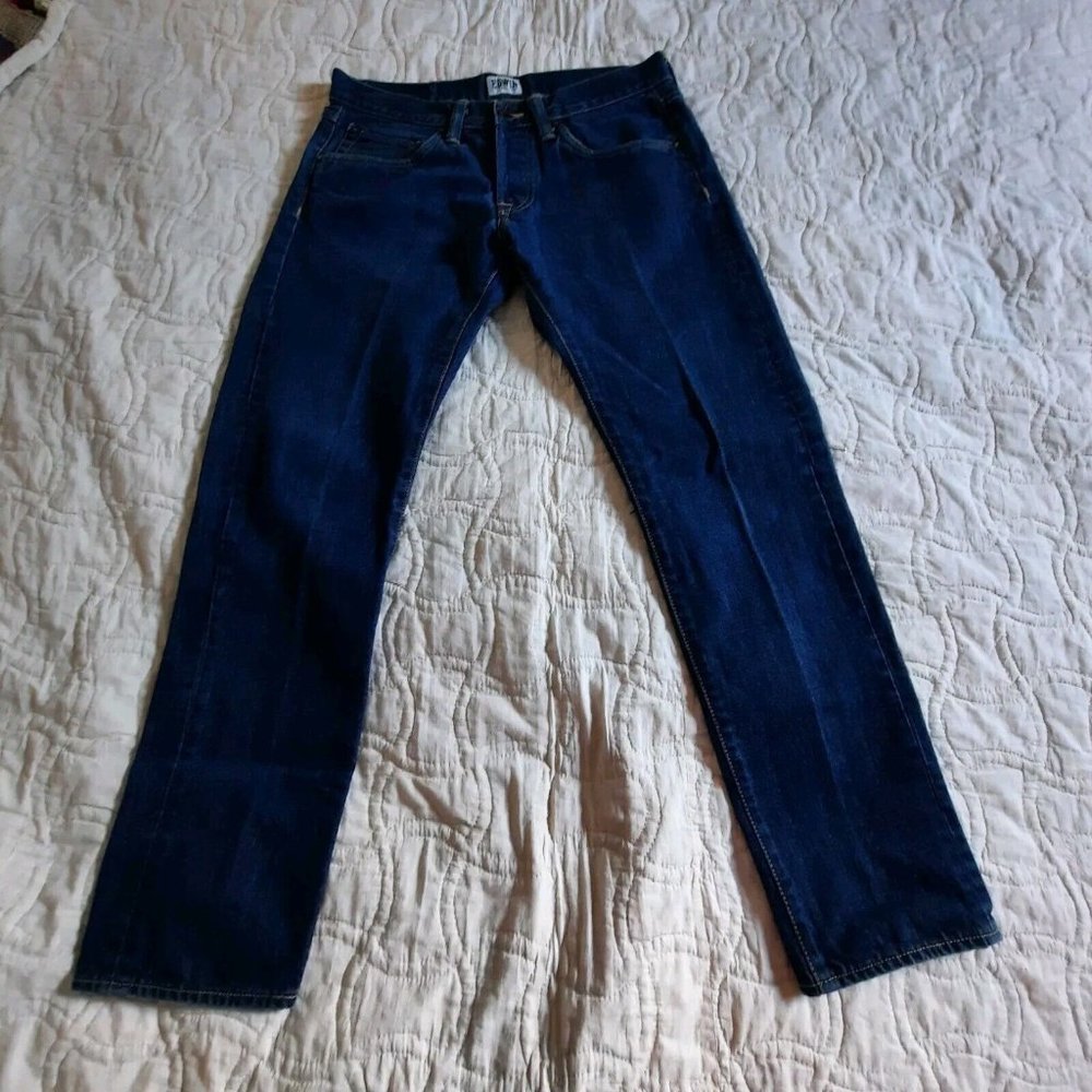 Edwin Ed 55 Relaxed Fit Men’s W32 L30 Button Fly Denim Blue Jeans